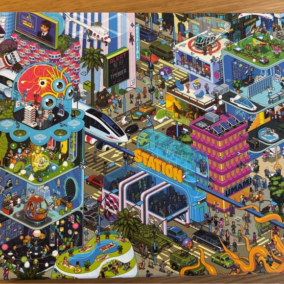 1000pcs jigsaw puzzle ‘Megapolis’ - Picture 1 of 2